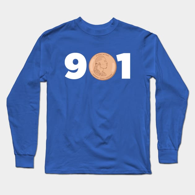 Memphis Penny 901 Cent Shirt Long Sleeve T-Shirt by APsTees